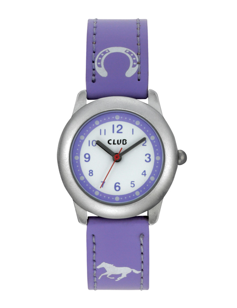 Club Time Horses sølv Quartz Pige ur, model A56527-1S0A