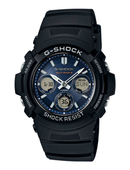 Casio G-Shock sort resin med stål quartz multifunktion (5230) Herre ur, model AWG-M100SB-2AER