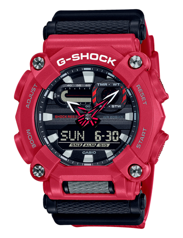 G-Shock Rød resinplast Batteridrevet quartz Herre ur fra Casio, GA-900-4AER