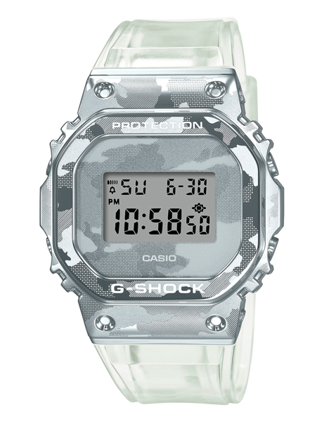 G-Shock Sølv resinplast Digital Herre ur fra Casio, GM-5600SCM-1ER