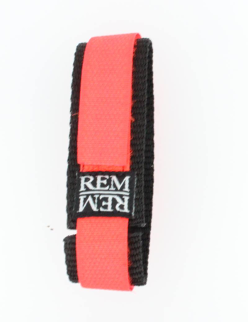 RemRem sort og neon orange 16 mm velcro urrem, model 301401